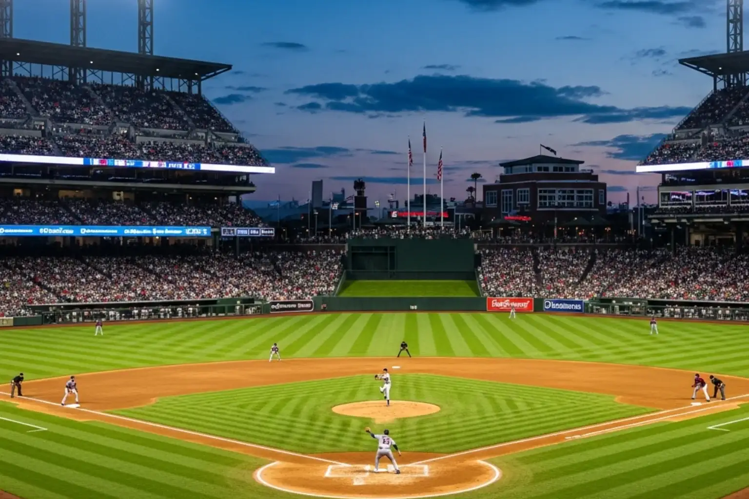MLB 2025 season scene — Major League Baseball stadium during a regular-season fixture